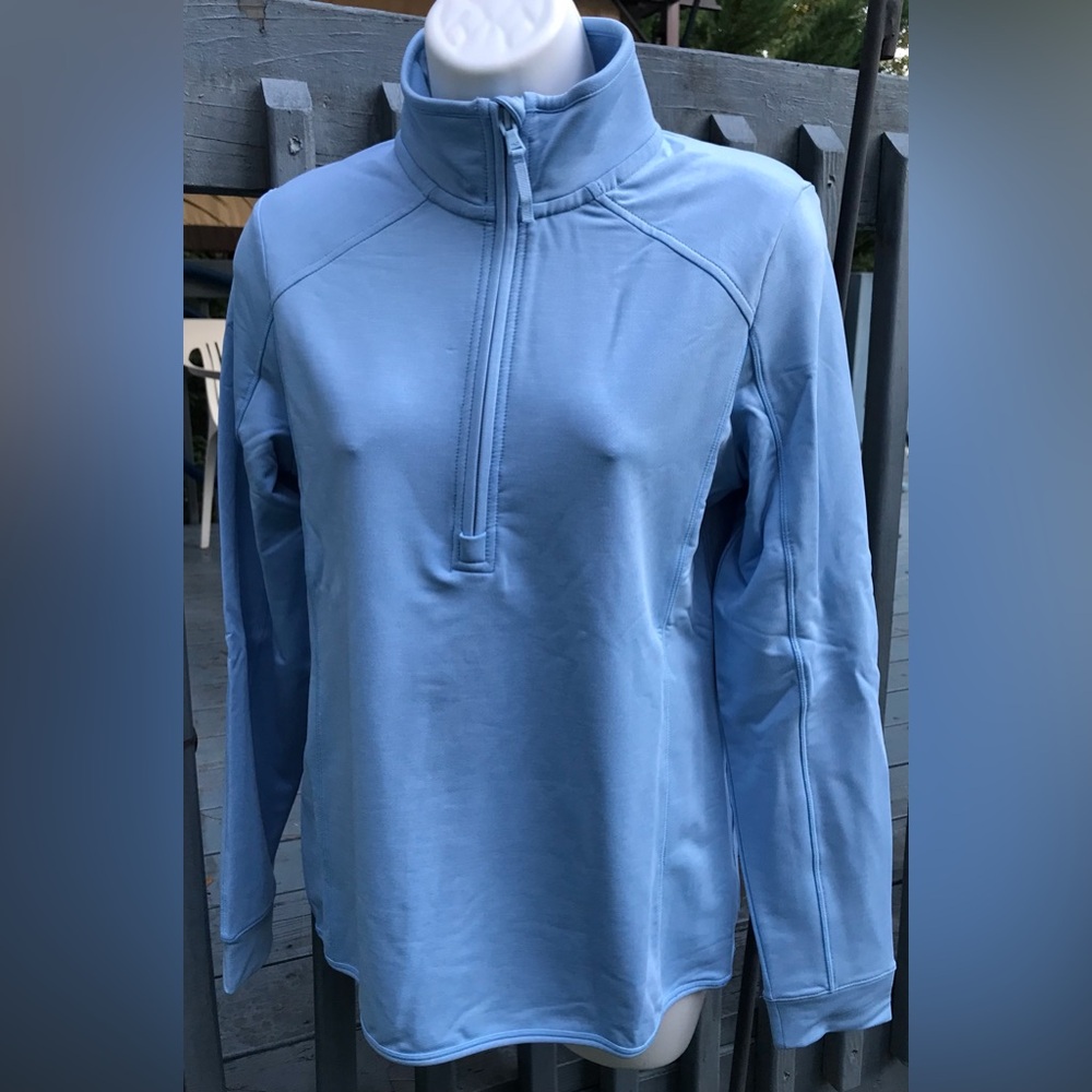 NEW Vineyard Vines Women’s Golf Pescadero Blue “cloud” Quarter Zip Pullover, XS